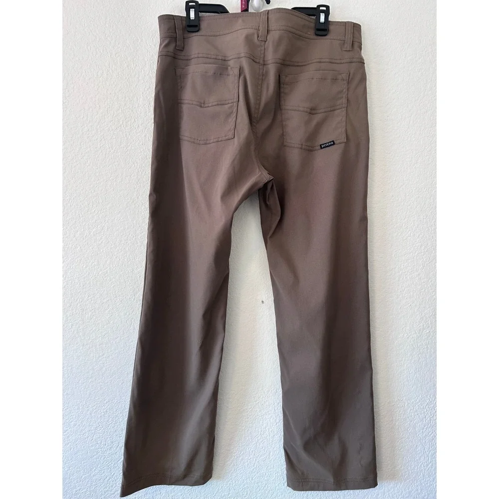 Prana Brion Hiking Outdoor Utility Pants in Brown SZ 34 - Picture 3 of 10